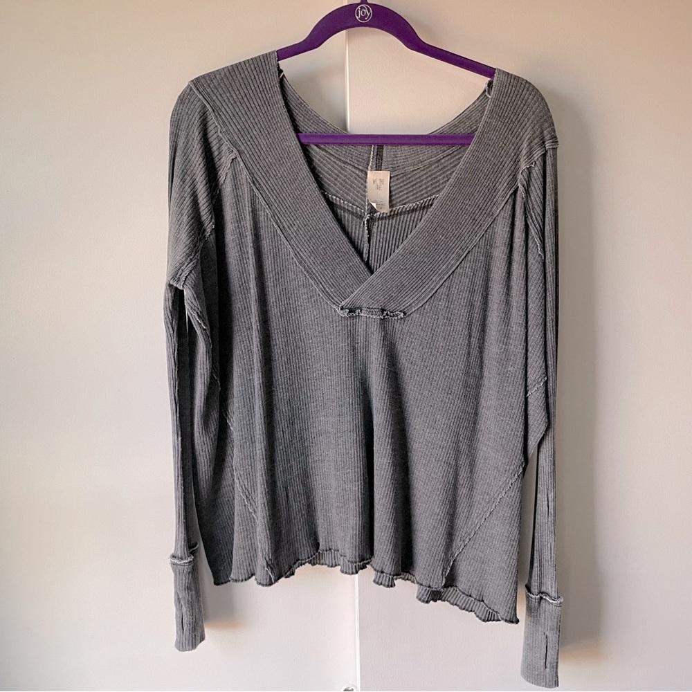 Free People/We The Free Oceanview Top in Gray
